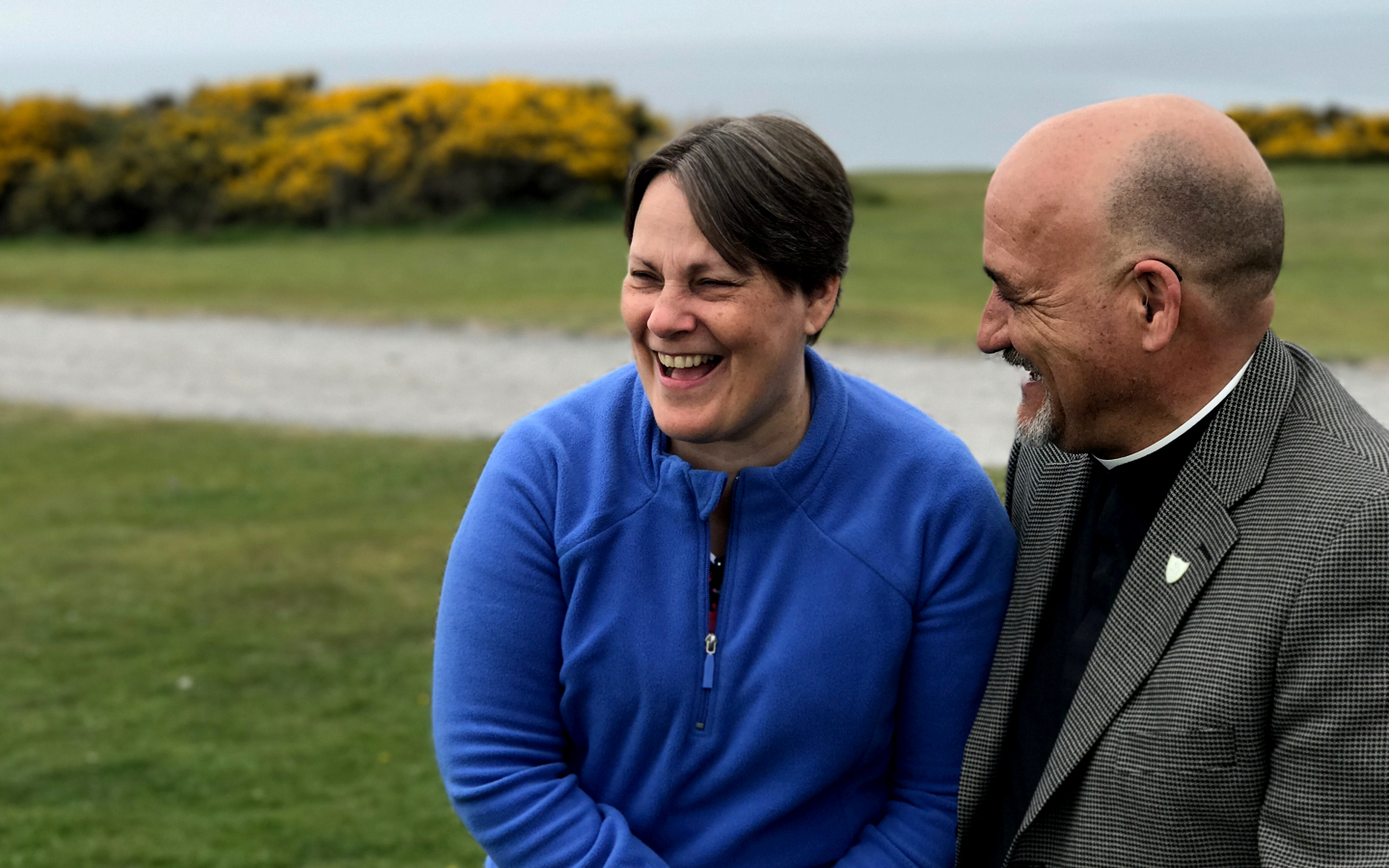 Fr. Vaughn & Mrs. Norma Treco in Wales (April 2017)